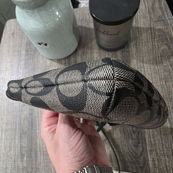 Coach Signature Large Covered Canvas Wristlet - Like New - Picture 6 of 7